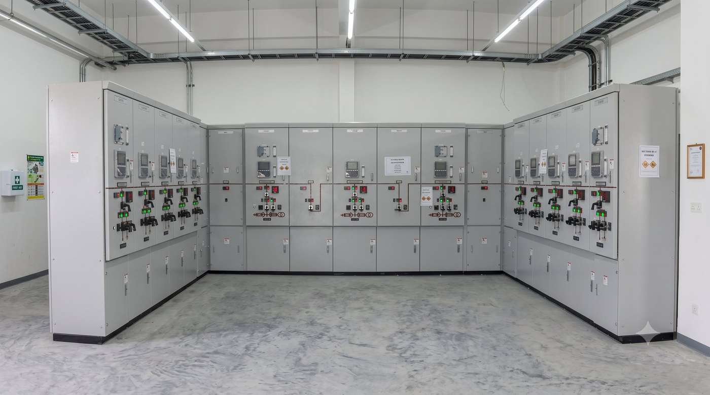 Electrical switchgear room installed by Excel M&E
